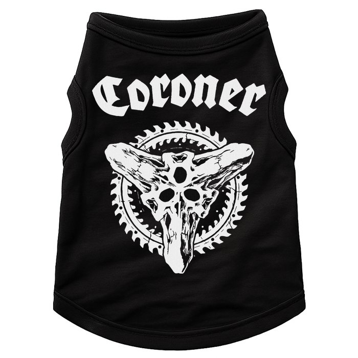 Coroner Band  Small Black Doggie Tank