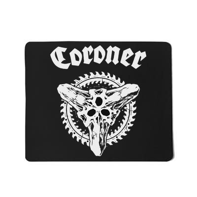 Coroner Band  Small Black Mousepad