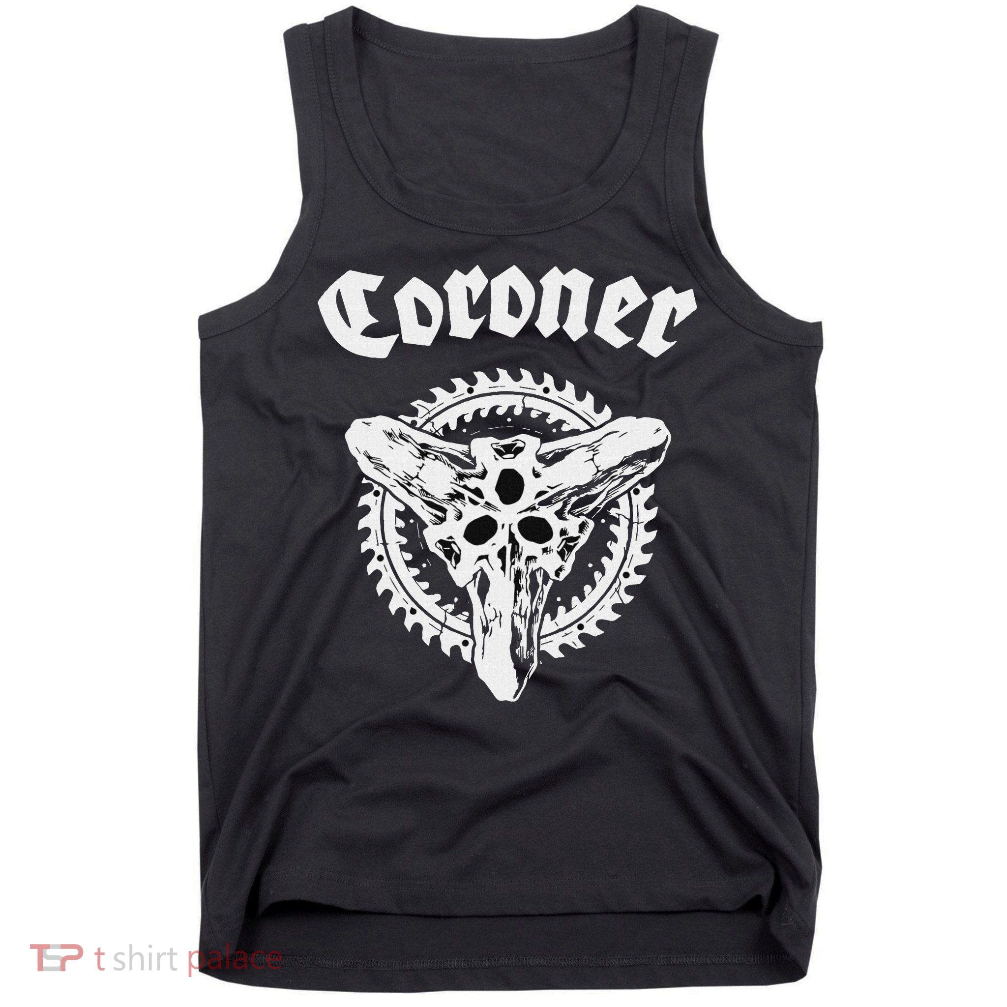 Coroner Band  Small Black Tank Top