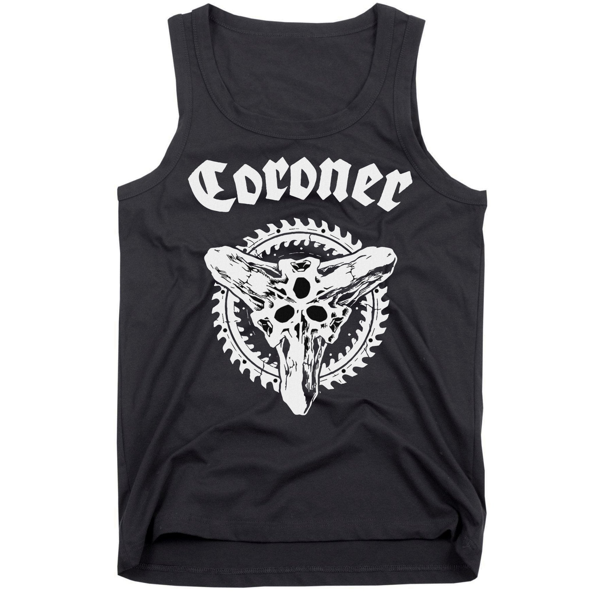 Coroner Band  Small Black Tank Top