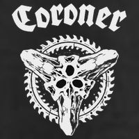 Coroner Band  Small Black Golf Towel