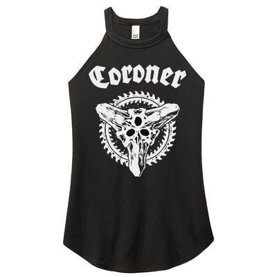 Coroner Band  Small Black Women's Perfect Tri Rocker Tank
