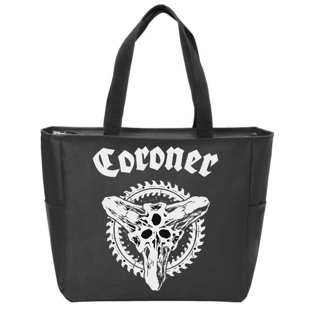 Coroner Band  Small Black Zip Tote Bag