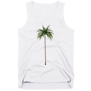 Cool Beach Summer Vacation Tropical Palm Tree Tank Top