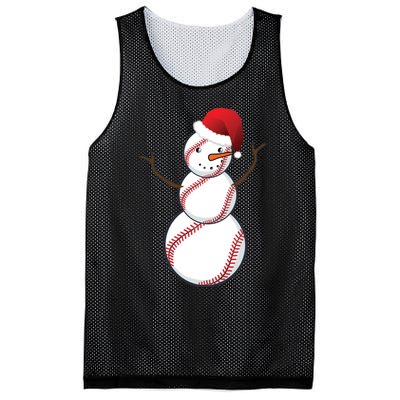 Christmas Baseball Snowman Mesh Reversible Basketball Jersey Tank