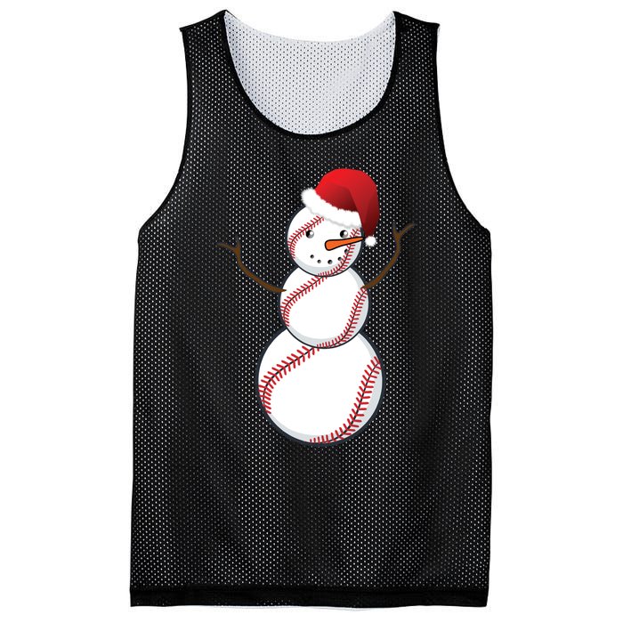 Christmas Baseball Snowman Mesh Reversible Basketball Jersey Tank