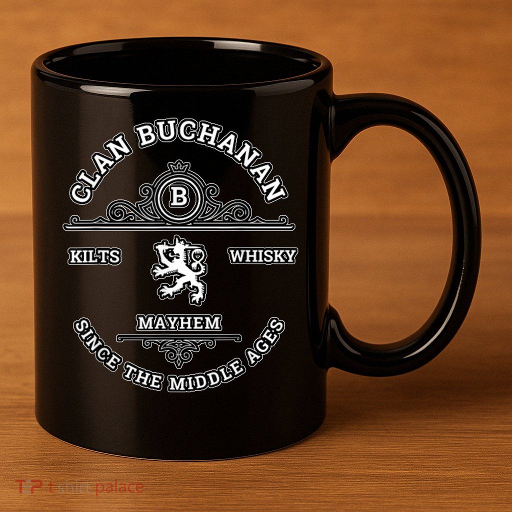 Clan Buchanan Scottish Kilt Highland Games 11oz C Handle Ceramic Mug
