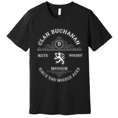 Clan Buchanan Scottish Kilt Highland Games Premium T-Shirt