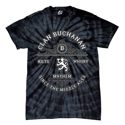 Clan Buchanan Scottish Kilt Highland Games Tie-Dye T-Shirt