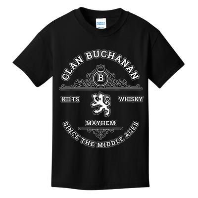 Clan Buchanan Scottish Kilt Highland Games Kids T-Shirt