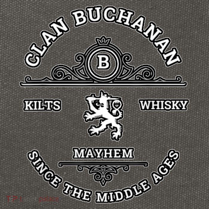 Clan Buchanan Scottish Kilt Highland Games Cotton Canvas Backpack