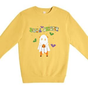 Cute Bull Sheet Western Halloween Gift Premium Crewneck Sweatshirt