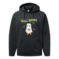 Cute Bull Sheet Western Halloween Gift Performance Fleece Hoodie