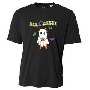 Cute Bull Sheet Western Halloween Gift Cooling Performance Crew T-Shirt