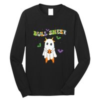 Cute Bull Sheet Western Halloween Gift Long Sleeve Shirt