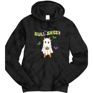 Cute Bull Sheet Western Halloween Gift Tie Dye Hoodie