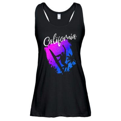 California Beach Surfing Tee Wavesurfing Ladies Essential Flowy Tank