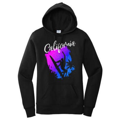 California Beach Surfing Tee Wavesurfing Women's Pullover Hoodie