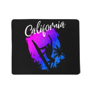 California Beach Surfing Tee Wavesurfing Mousepad