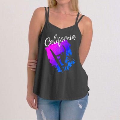 California Beach Surfing Tee Wavesurfing Women's Strappy Tank