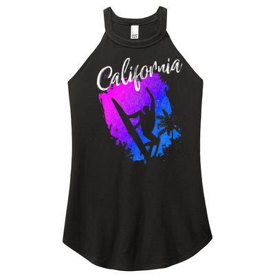 California Beach Surfing Tee Wavesurfing Women's Perfect Tri Rocker Tank