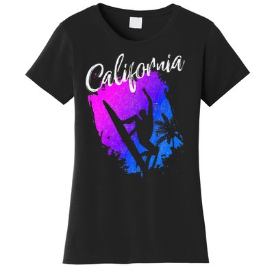 California Beach Surfing Tee Wavesurfing Women's T-Shirt