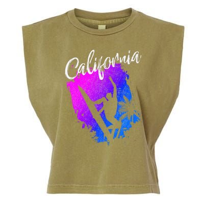 California Beach Surfing Tee Wavesurfing Garment-Dyed Women's Muscle Tee