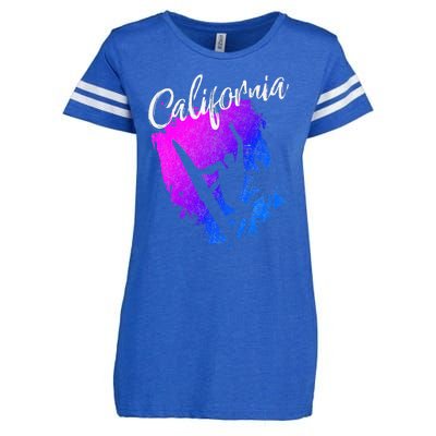 California Beach Surfing Tee Wavesurfing Enza Ladies Jersey Football T-Shirt