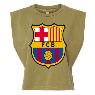 Cool Barcelona Soccer Jersey Garment-Dyed Women's Muscle Tee