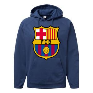 Cool Barcelona Soccer Jersey Performance Fleece Hoodie