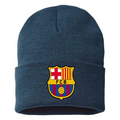 Cool Barcelona Soccer Jersey Sustainable Knit Beanie