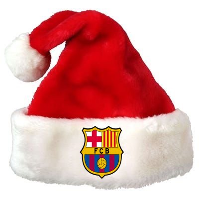 Cool Barcelona Soccer Jersey Premium Christmas Santa Hat