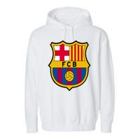 Cool Barcelona Soccer Jersey Garment-Dyed Fleece Hoodie