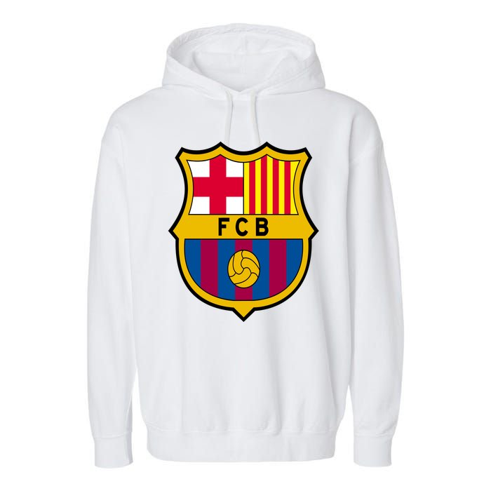 Cool Barcelona Soccer Jersey Garment-Dyed Fleece Hoodie