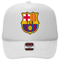 Cool Barcelona Soccer Jersey High Crown Mesh Back Trucker Hat