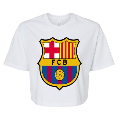 Cool Barcelona Soccer Jersey Bella+Canvas Jersey Crop Tee