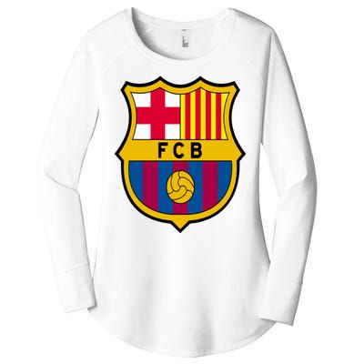 Cool Barcelona Soccer Jersey Women's Perfect Tri Tunic Long Sleeve Shirt