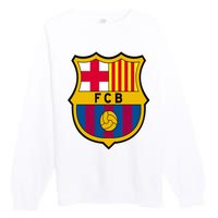 Cool Barcelona Soccer Jersey Premium Crewneck Sweatshirt