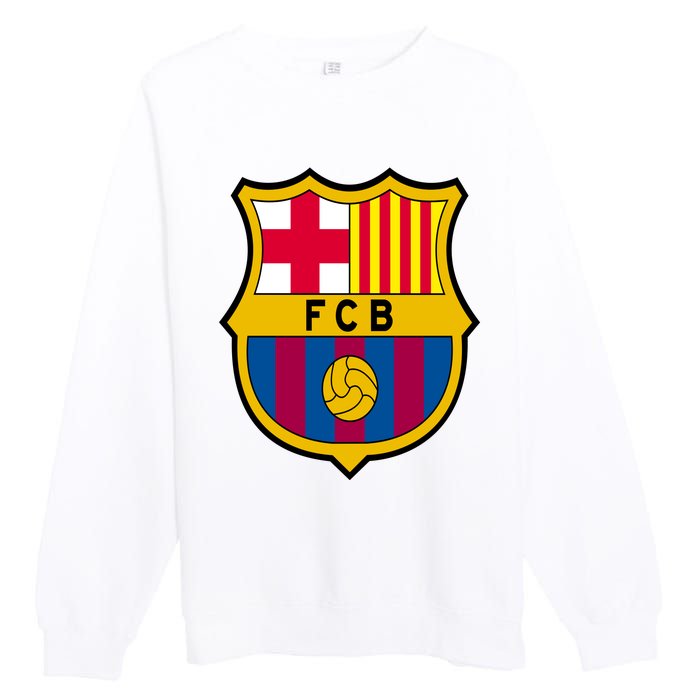 Cool Barcelona Soccer Jersey Premium Crewneck Sweatshirt