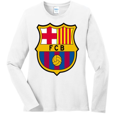 Cool Barcelona Soccer Jersey Ladies Long Sleeve Shirt