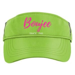 Classy Boujee Since 1981 Gift Adult Drive Performance Visor