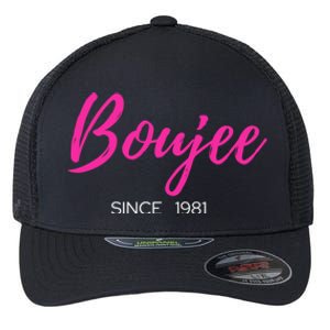 Classy Boujee Since 1981 Gift Flexfit Unipanel Trucker Cap