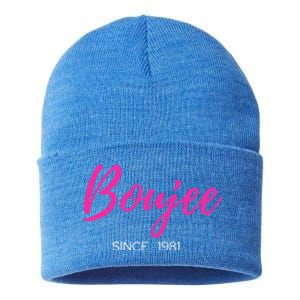 Classy Boujee Since 1981 Gift Sustainable Knit Beanie