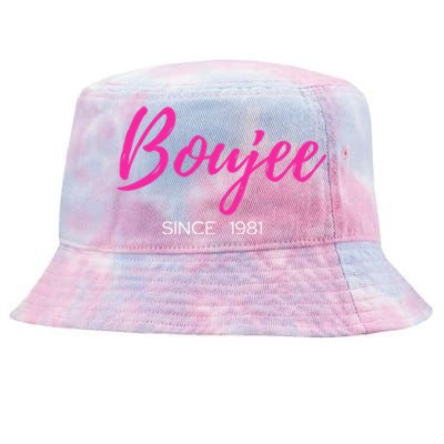 Classy Boujee Since 1981 Gift Tie-Dyed Bucket Hat