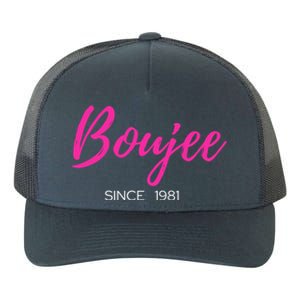 Classy Boujee Since 1981 Gift Yupoong Adult 5-Panel Trucker Hat