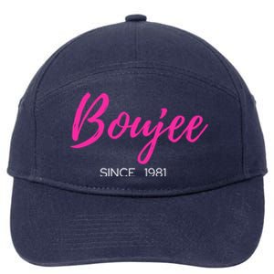 Classy Boujee Since 1981 Gift 7-Panel Snapback Hat