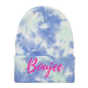 Classy Boujee Since 1981 Gift Tie Dye 12in Knit Beanie