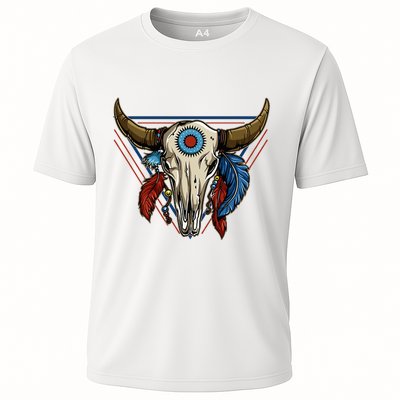 Classic Buffalo Skull Native American Tribe Totem Performance Shirt