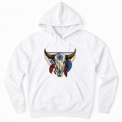 Classic Buffalo Skull Native American Tribe Totem Hoodie