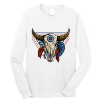 Classic Buffalo Skull Native American Tribe Totem Long Sleeve Shirt